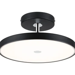 LED-kattovalaisin Hildor, 2700K, himmennettävä, mattamusta/kromi