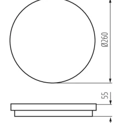 LED-kattovalaisin Kanlux Beno liiketunnistimella IP54 Ø26 cm antrasiitti