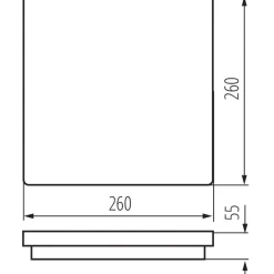 LED-kattovalaisin Kanlux Beno liiketunnistimella IP54 26x26 cm valkoinen