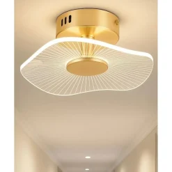 LED-kattovalaisin Linento Lighting BRZ-343418, ø19cm, IP20, kulta