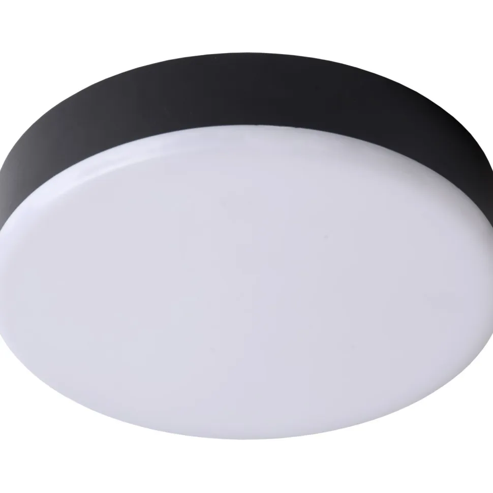 LED-kattovalaisin Lucide Ceres-LED Ø215 cm IP66 musta