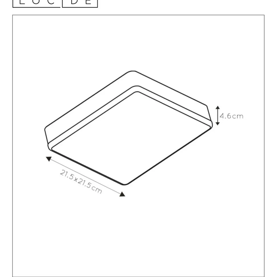 LED-kattovalaisin Lucide Ceres-LED IP66 musta