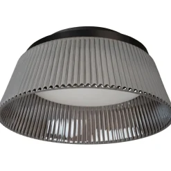 LED-kattovalaisin Lucide Vixi Ø35cm, 17.6W 2900K, savuharmaa
