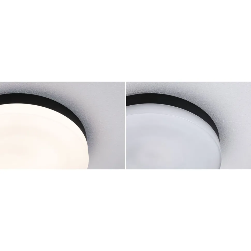 LED-kattovalaisin Paulmann Amalie, 2700K, himmennettävä, mattamusta