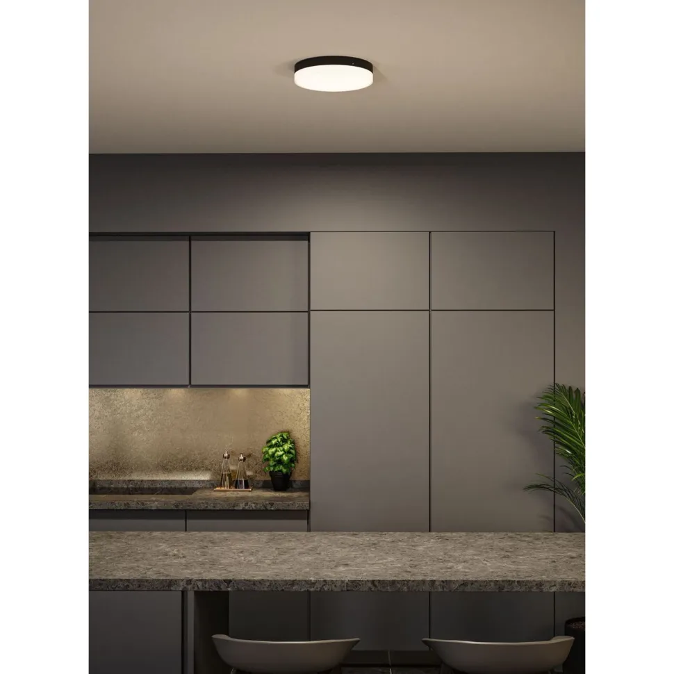 LED-kattovalaisin Paulmann Amalie, 2700K, himmennettävä, mattamusta
