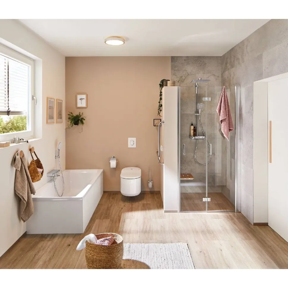 LED-kattovalaisin Paulmann Aviar 2700K Ø300mm IP44 kromi