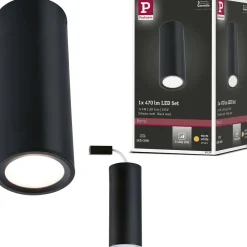 LED-kattovalaisin Paulmann Barrel, 2700K, 470lm, 6W, himmennettävä, harjattu rauta