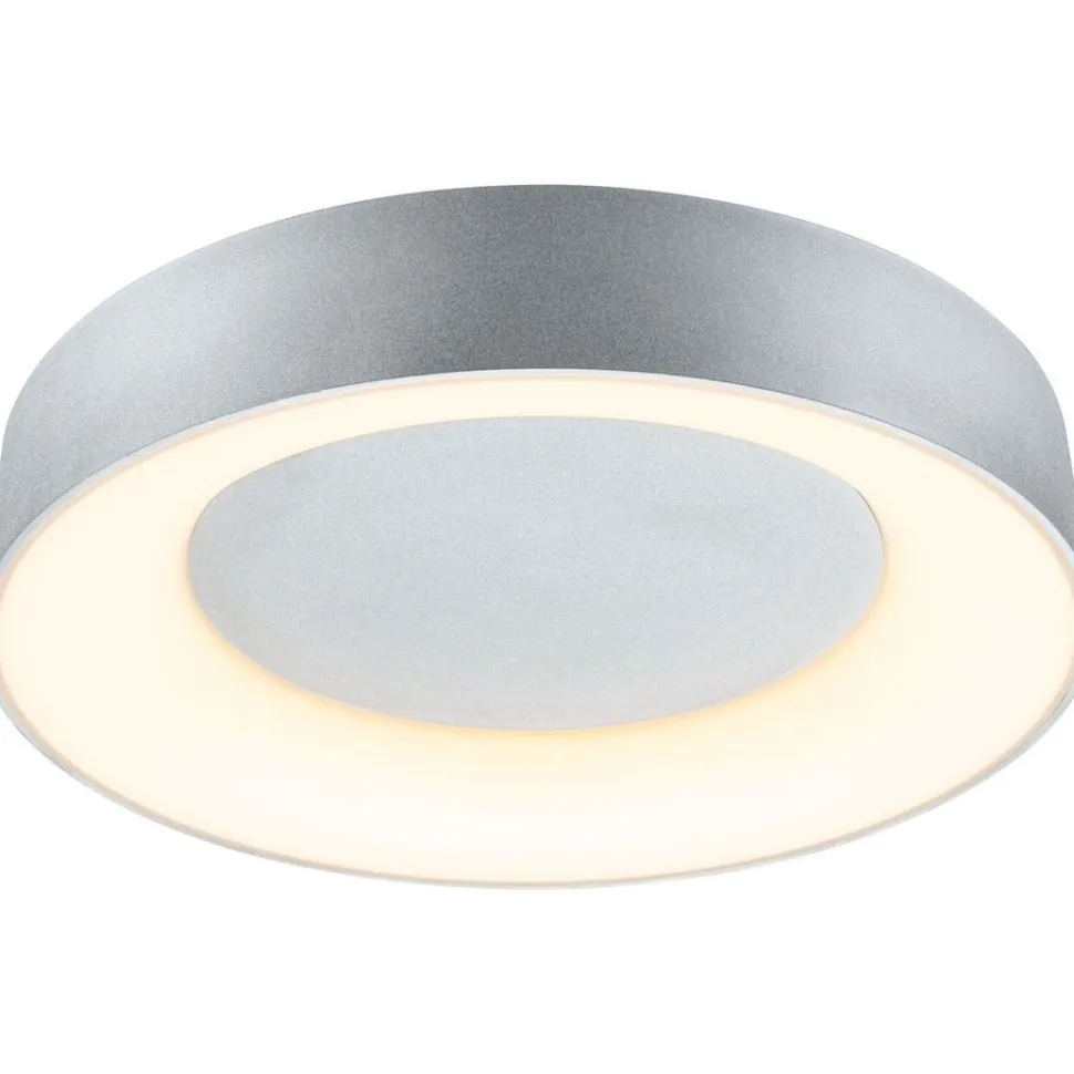 LED-kattovalaisin Paulmann Casca, IP44, 2100lm, 23W, säädettävä värilämpötila, matta-alumiini
