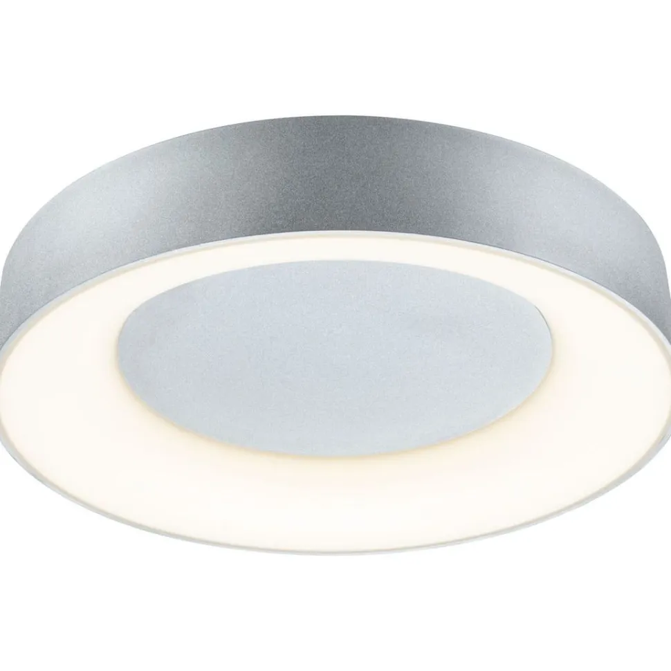 LED-kattovalaisin Paulmann Casca, IP44, 2100lm, 23W, säädettävä värilämpötila, matta-alumiini