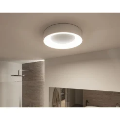 LED-kattovalaisin Paulmann Casca, IP44, 2100lm, 23W, säädettävä värilämpötila, matta-alumiini