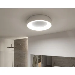 LED-kattovalaisin Paulmann Casca, IP44, 2100lm, 23W, säädettävä värilämpötila, matta-alumiini