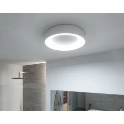 LED-kattovalaisin Paulmann Casca, IP44, 2100lm, 23W, säädettävä värilämpötila, matta-alumiini