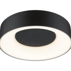 LED-kattovalaisin Paulmann Casca, IP44, 1500lm, 16W, säädettävä värilämpötila, mattamusta