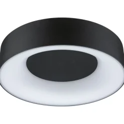 LED-kattovalaisin Paulmann Casca, IP44, 1500lm, 16W, säädettävä värilämpötila, mattamusta
