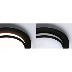 LED-kattovalaisin Paulmann Egron, 2700K, himmennettävä, mattamusta