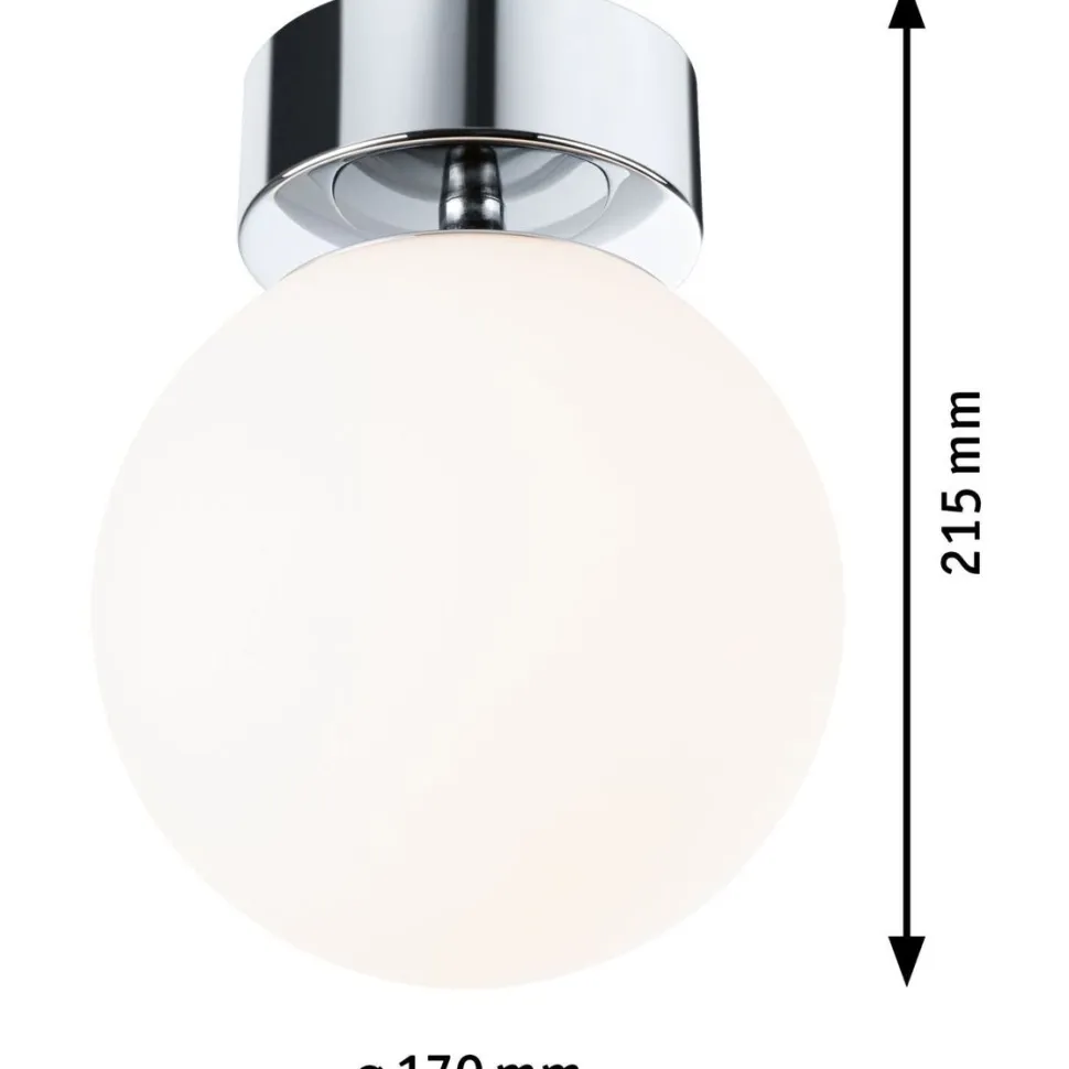LED-kattovalaisin Paulmann Gove, 17cm, IP44, 3000K, mattamusta