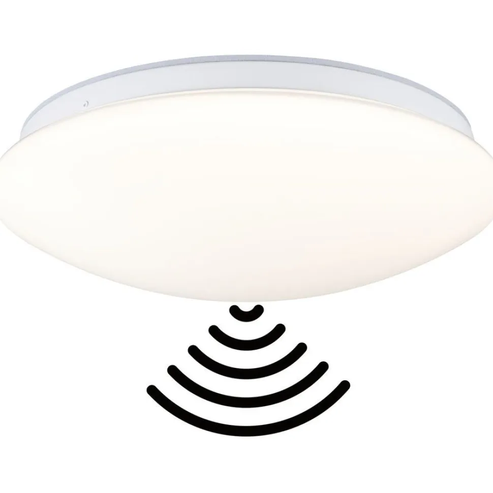 LED-kattovalaisin Paulmann Leonis II, Ø28cm, IP44, 3000-5700K, 1750lm, 230V, 16.5W, hämäräohjattu liiketunnistin (HF), himmennettävä, valkoinen