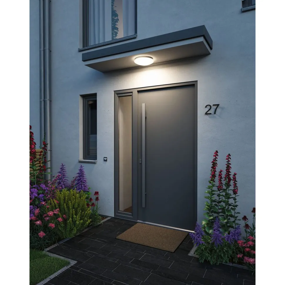 LED-kattovalaisin Paulmann Leonis II, Ø28cm, IP44, 3000-5700K, 1750lm, 230V, 16.5W, hämäräohjattu liiketunnistin (HF), himmennettävä, valkoinen
