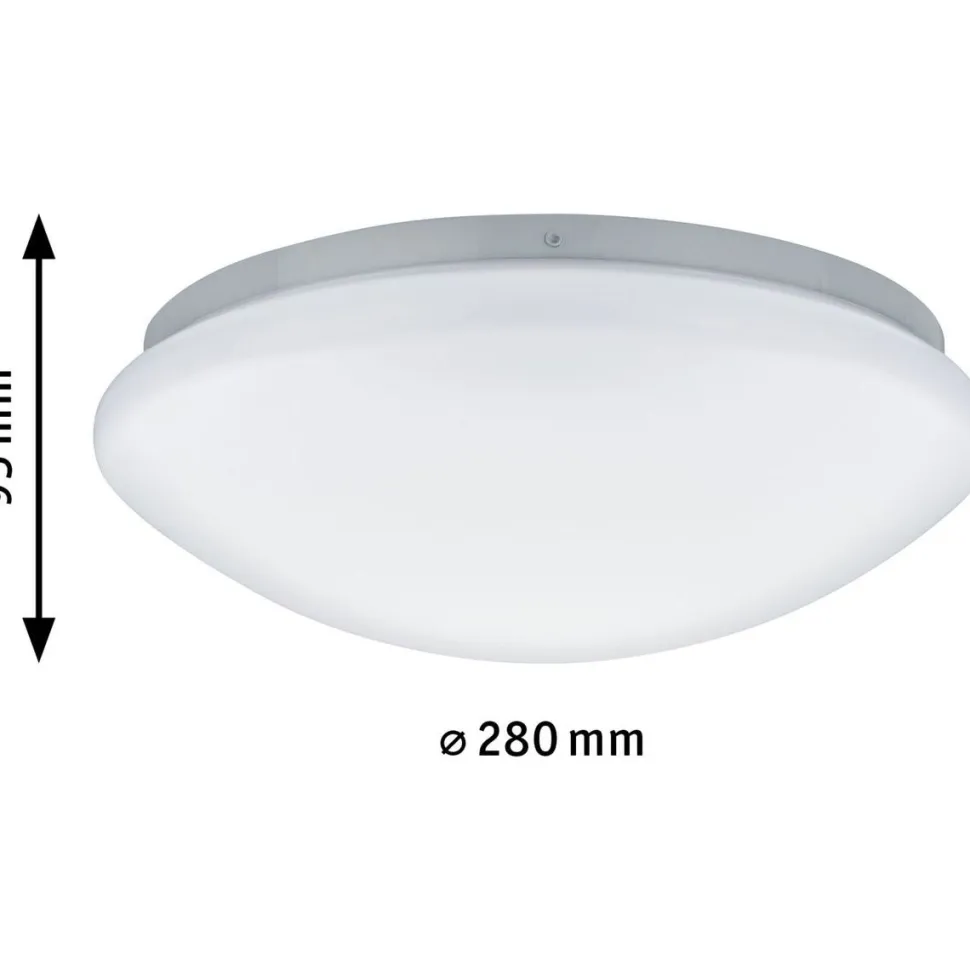 LED-kattovalaisin Paulmann Leonis, IP44, 4000K, 780lm, 10.5W, liiketunnistin, valkoinen