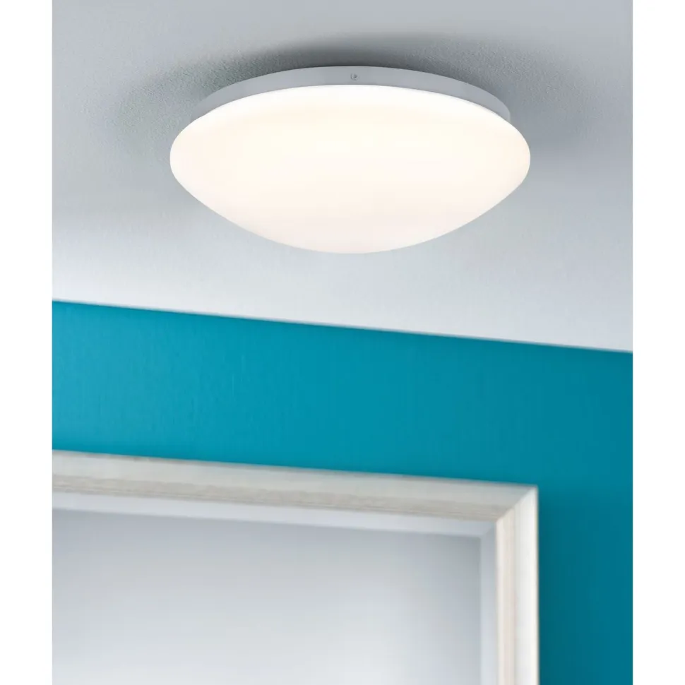 LED-kattovalaisin Paulmann Leonis, IP44, 3000K, valkoinen