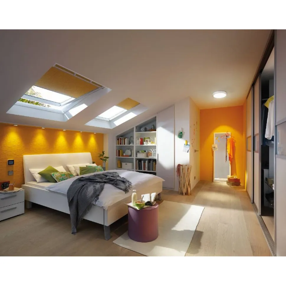 LED-kattovalaisin Paulmann Lunar 3000K Ø300mm valkoinen