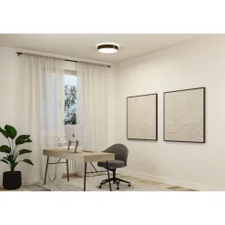LED-kattovalaisin Paulmann Malika Ø40cm Smart Home Zigbee 3.0 2500lm 26W himmennettävä antrasiitti