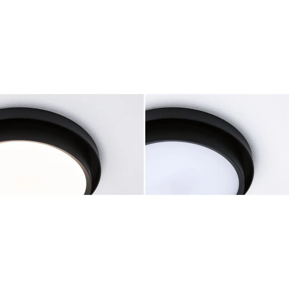 LED-kattovalaisin Paulmann Malik, 2700K, himmennettävä, mattamusta