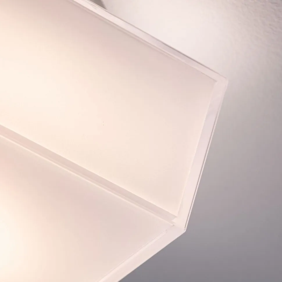 LED-kattovalaisin Paulmann Maro Square, IP44, 3000K, valkoinen