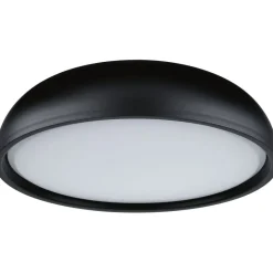 LED-kattovalaisin Paulmann Oka, IP44, 950lm, 24W, säädettävä värilämpötila, mattamusta