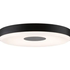 LED-kattovalaisin Paulmann Puric Pane, 2700K, himmennettävä, musta/harmaa
