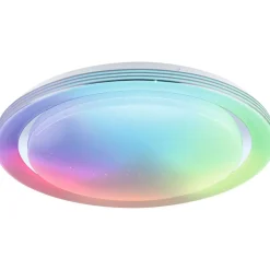 LED-kattovalaisin Paulmann Rainbow, RGBW+, 2800lm, 38.5W, himmennettävä, kromi/valkoinen