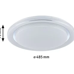 LED-kattovalaisin Paulmann Rainbow, RGBW+, 2800lm, 38.5W, himmennettävä, kromi/valkoinen