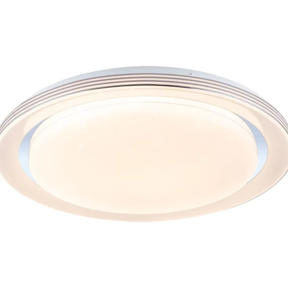 LED-kattovalaisin Paulmann Rainbow, RGBW+, 2800lm, 38.5W, himmennettävä, kromi/valkoinen