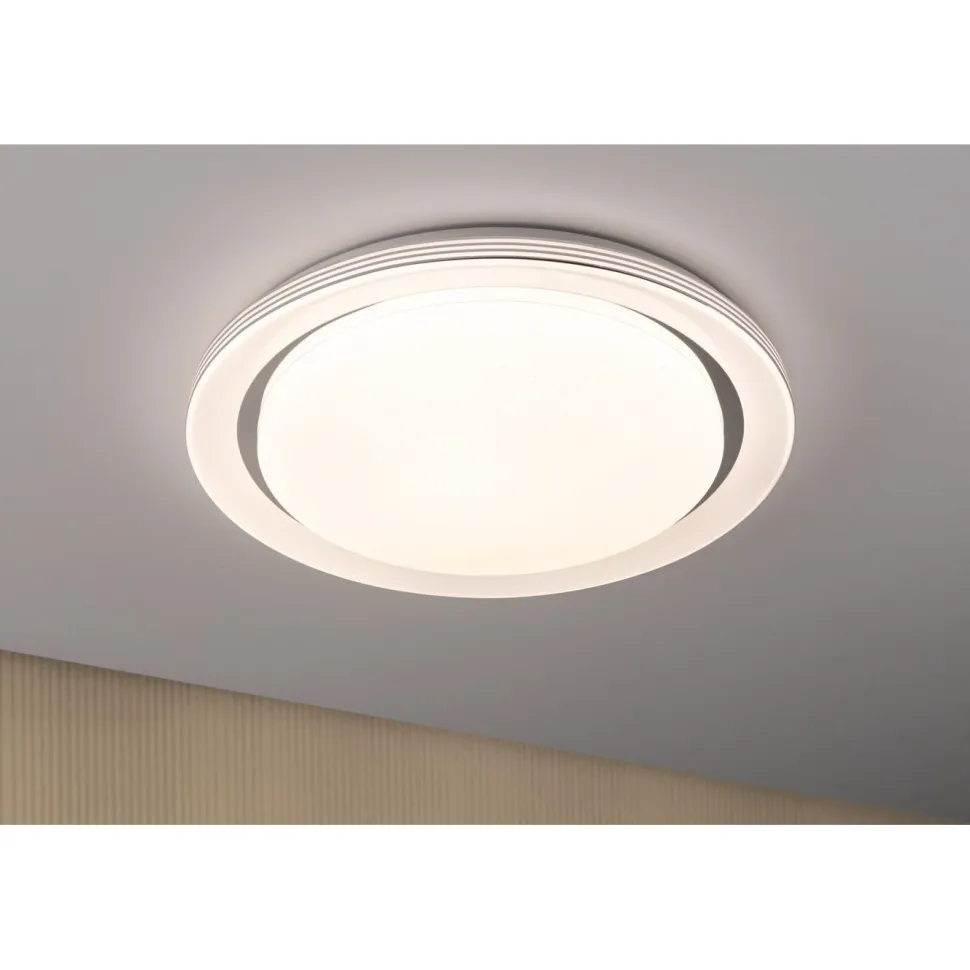 LED-kattovalaisin Paulmann Rainbow, RGBW+, 2800lm, 38.5W, himmennettävä, kromi/valkoinen