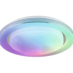 LED-kattovalaisin Paulmann Rainbow, RGBW+, 1600lm, 22W, himmennettävä, kromi/valkoinen