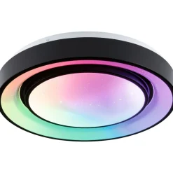 LED-kattovalaisin Paulmann Rainbow, RGBW+, 750lm, 22W, himmennettävä, musta/valkoinen
