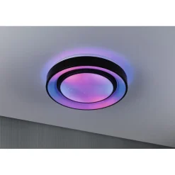 LED-kattovalaisin Paulmann Rainbow, RGBW+, 750lm, 22W, himmennettävä, musta/valkoinen