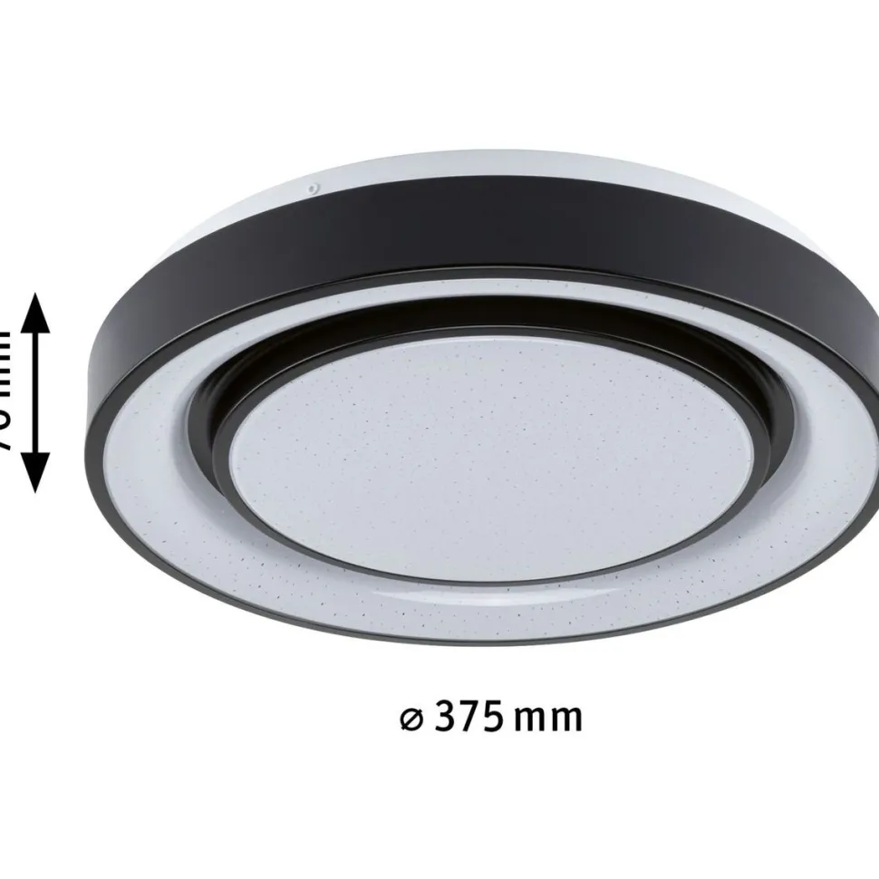 LED-kattovalaisin Paulmann Rainbow, RGBW+, 750lm, 22W, himmennettävä, musta/valkoinen