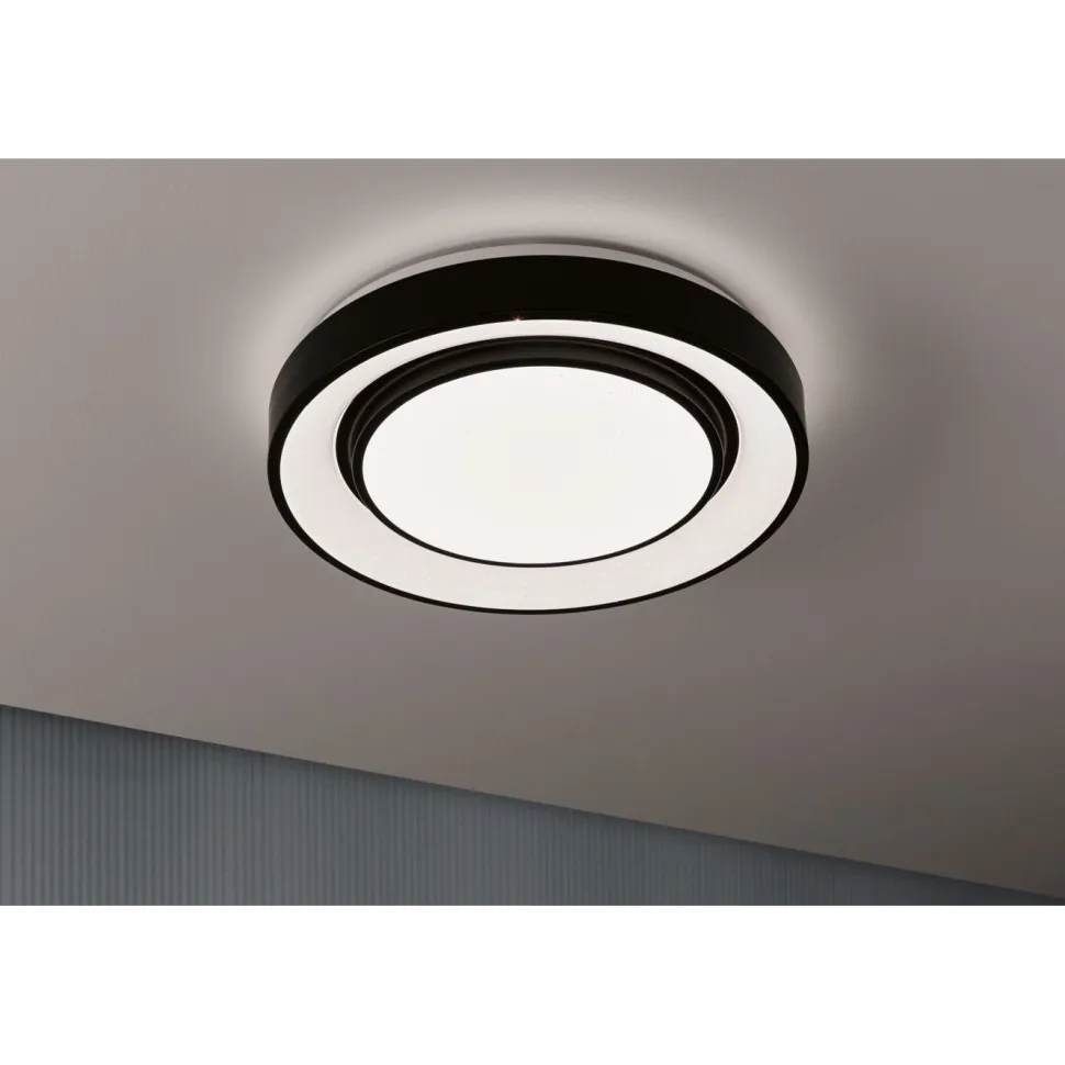 LED-kattovalaisin Paulmann Rainbow, RGBW+, 750lm, 22W, himmennettävä, musta/valkoinen