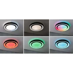 LED-kattovalaisin Paulmann Rainbow, RGBW+, 1500lm, 38.5W, himmennettävä, musta/valkoinen