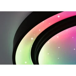 LED-kattovalaisin Paulmann Rainbow, RGBW+, 1500lm, 38.5W, himmennettävä, musta/valkoinen
