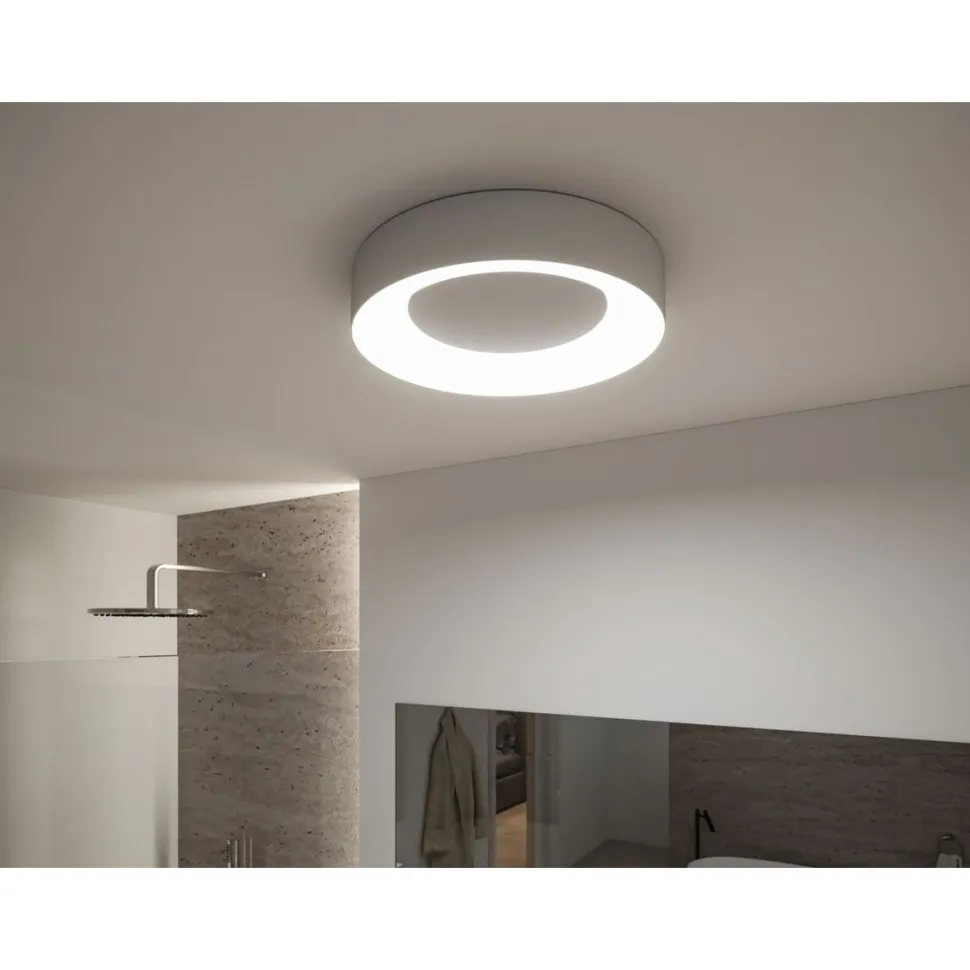 LED-kattovalaisin Paulmann Smart Home Zigbee 3.0 Casca, Ø40cm, IP44, RGBW+, 1750lm, 230V, 20W, himmennettävä, mattamusta