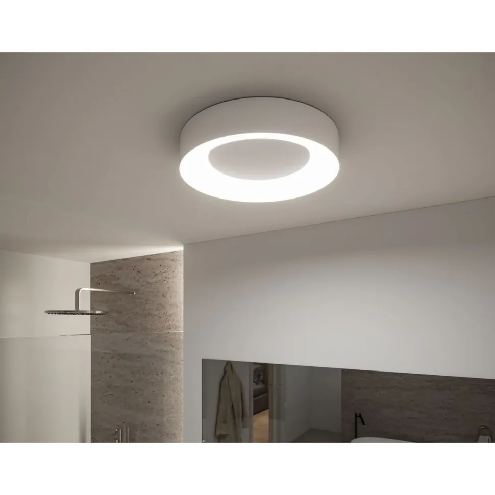 LED-kattovalaisin Paulmann Smart Home Zigbee 3.0 Casca, Ø40cm, IP44, RGBW+, 1750lm, 230V, 20W, himmennettävä, mattamusta