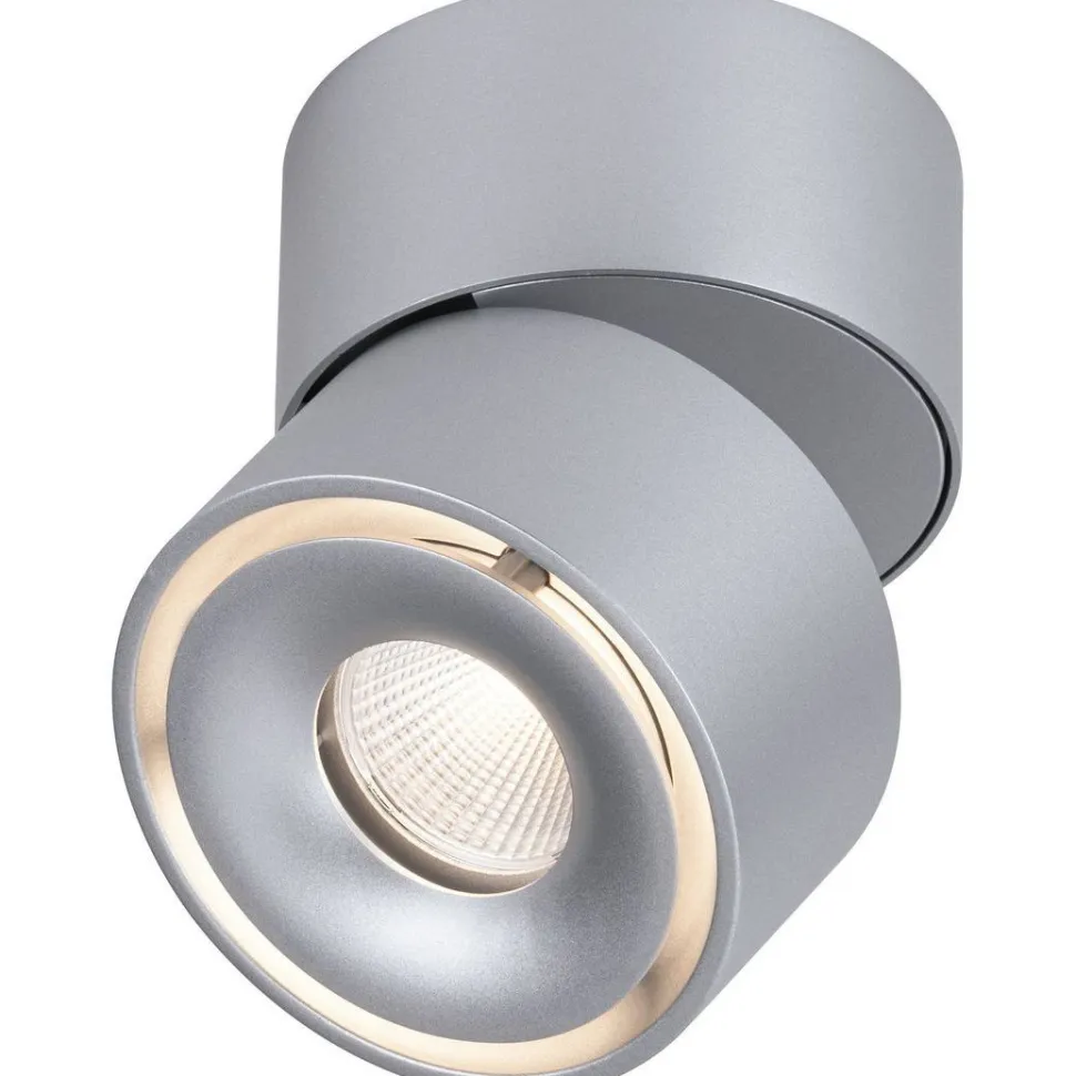 LED-kattovalaisin Paulmann Spircle, Ø78mm, 8W, 550lm, 3000K, mattamusta