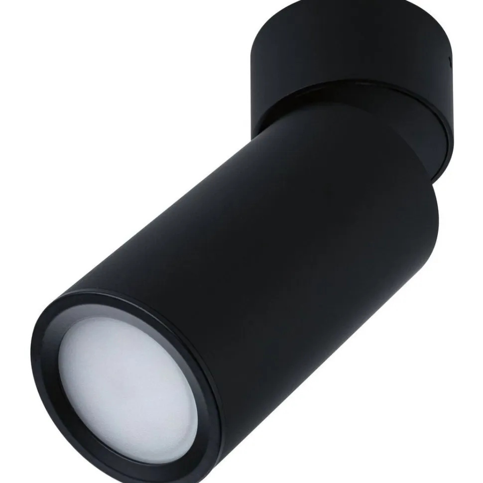 LED-kattovalaisin Paulmann Turnal Coin, 2700K, 470lm, 6W, himmennettävä, mattamusta
