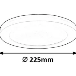 LED-kattovalaisin Rabalux Sonnet Ø22,5 cm valkoinen