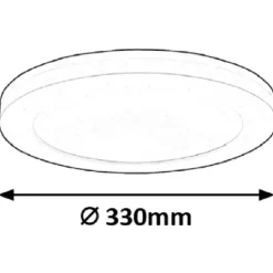 LED-kattovalaisin Rabalux Sonnet Ø22,5 cm valkoinen