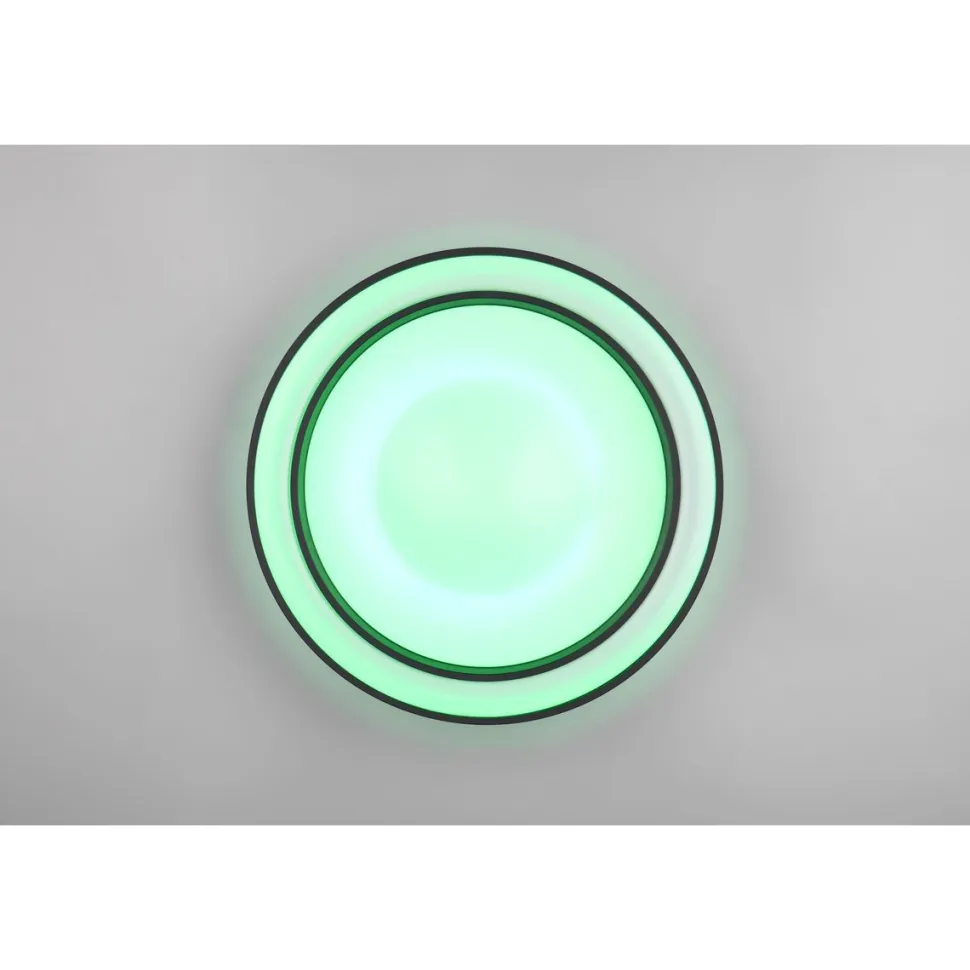 LED-kattovalaisin Trio Arco RGBW 40cm musta