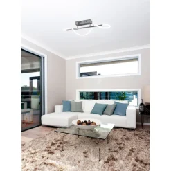 LED-kattovalaisin Trio Argos, kromi, 4000K