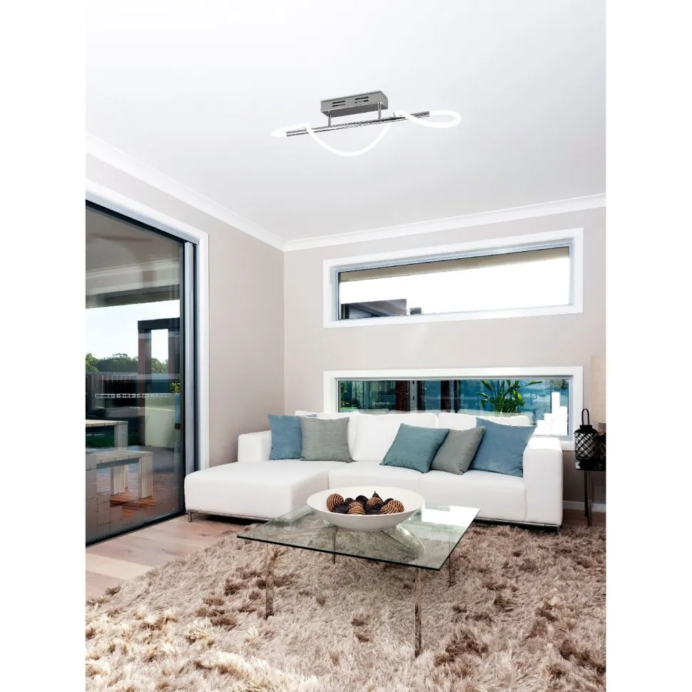 LED-kattovalaisin Trio Argos, kromi, 4000K